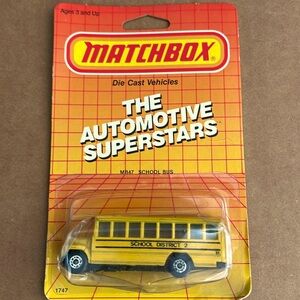 NEW Chef Boyardee Matchbox School Bus